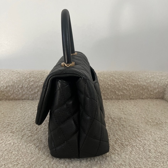🚫SOLD🚫 Chanel Caviar Quilted Mini Coco Handle Flap Black - Picture 5 of 15